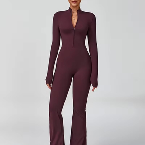 Elegante Mono Deportivo con Cierre para Entrenamiento y Rendimiento |   Tela Suave de Alta Elasticidad, Spandex-Poliéster - Product Image 1
