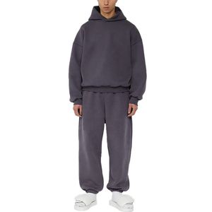High Quality 100% Cotton Custom Printing Jogging Track Sweat Suit Unisex Men <b>Jogger</b> Sweatsuit Tracksuit Sweatpants Hoodie <b>Set</b> - Product Image 4