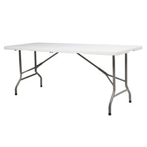 Portable Plastic 6-Folding Outdoor Table for Indoor & Outdoor Use for Picnics Parties & Camping Dining - Product Image 2