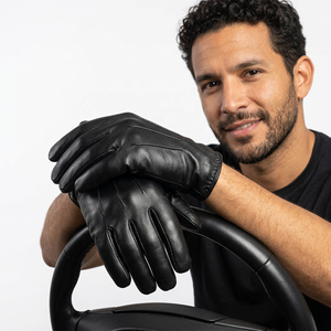 Custom Fashion Real Leather Wrist <b>Gloves</b> <b>Men</b>/Women New Winter Travel Outdoor <b>Touch</b> <b>Screen</b> Feature Eco-Friendly Thermal Plain - Product Image 6