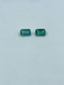 มรกตธรรมชาติทรงบาแกตต์สีเขียว 4x6 มม. 0.90 กะรัต สำหรับทำเครื่องประดับ - Product Image 5