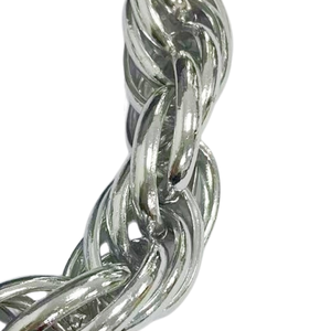   Bracelet en argent pour femme, élégant, chaîne en métal poli, bijou de poignet, accessoire de mode classique pour tous les jours, les fêtes et les événements - Product Image 4