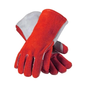 Guantes de Soldadura de Cuero Reforzado de Alta Calidad, Duraderos, de Protección Personal, Resistentes al Fuego - Product Image 4