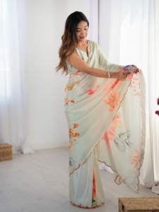 Elegante Vestido Largo de Estilo Indio-Pakistaní para Mujer, Ideal para Bodas y Fiestas, Corte Regular, Secado Rápido, Sin Arrugas - Product Image 2
