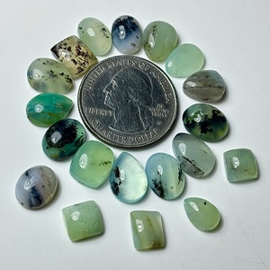 Cabujones de ópalo peruano lisos con base plana, piedras preciosas sueltas de formas variadas para la fabricación de joyas. - Product Image 2