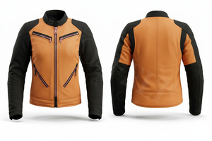 Dernier modèle de veste de moto en cuir de sécurité, coupe ajustée, style motard, imperméable, coupe-vent, équipement de protection pour la conduite, OEM ODM - Product Image 5