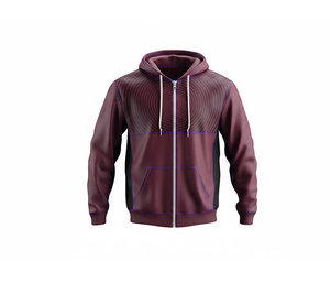 เสื้อฮู้ดซิปเต็มตัวแบบ OEM รับออกแบบตามสั่ง แฟชั่นฤดูหนาวสำหรับผู้ชาย ผู้หญิง และวัยรุ่น เสื้อแจ็คเก็ตมีฮู้ดสำหรับออกกำลังกาย ชุดกีฬา - Product Image 1