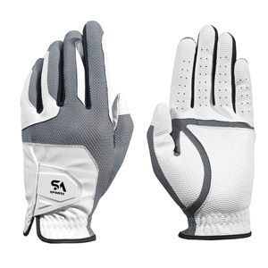 Vente en gros Gants de golf haut de gamme avec logo personnalisé Respirant en cuir PU véritable OEM pour hommes Gants d'extérieur en peau de mouton - Product Image 3