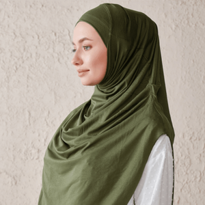Hiyab Musulmán de Jersey Liso para Mujer, Pañuelo Islámico Elástico y Suave, Cómodo, Venta al Por Mayor - Product Image 2