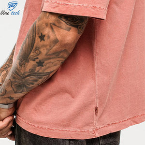 Custom Logo Eco-Friendly High Quality 260GSM Heavy Weight <b>Box</b> Fit 100% Cotton <b>Drop</b> Shoulder Oversized Cropped High Plus Size Men - Product Image 5