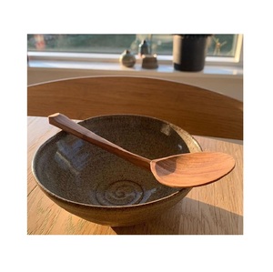 Bol de service élégant en bois, design rustique unique pour fruits, noix, collations, salades, desserts, décoration de cuisine et salle à manger - Product Image 6