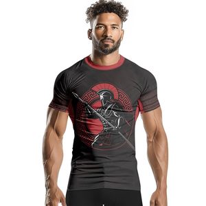 Custom OEM Unisex Rashguard UPF 50 UV Protection Sublimation Performance Fabric Compression All Over Print Wholesale OEM Factory - Product Image 2