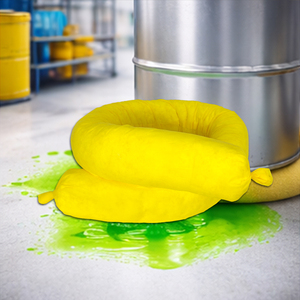Barrera Absorbente Química Amarilla de 650 mm para Control de Derrames y Contención de Fugas - Product Image 1