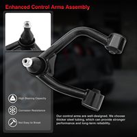 Bras de suspension supérieurs avant avec rotule pour Ford Ranger 2019-2023, kit de suspension rehaussée 2-4 pouces, 2 bras de suspension (noir)