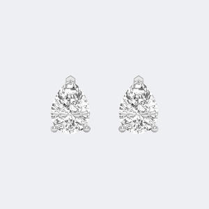 Boucles d'oreilles clous en diamant taille poire 1,00 CTW, pointe en V, D-E-F VVS-VS, cultivées en laboratoire, or 14K certifié, bijoux de luxe durables, coffret cadeau - Product Image 4