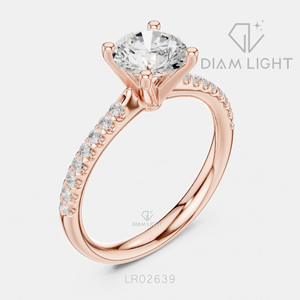 Bague de mariage ronde 1,13 carat, bijoux fins, certifiée IGI, or blanc 14 carats, diamant de laboratoire, bague de fiançailles et de mariage - Product Image 4