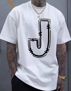 Camiseta de Algodón Peinado de Manga Corta, Talla Grande, Transpirable, Casual, con Diseño Personalizado DTG, OEM y ODM al por Mayor - Product Image 2