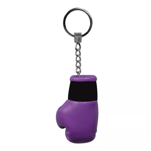 Porte-clés personnalisé en forme de mini-gant de boxe en cuir, logo personnalisé, cadeau souvenir promotionnel pour les amateurs de boxe - Product Image 1
