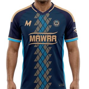 Maillot de football personnalisé MAWRA sublimé, maillot d'équipe OEM respirant à séchage rapide, uniforme sportif à motif drapeau court pour clubs - Product Image 1