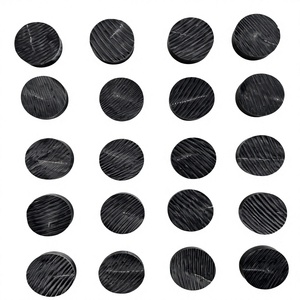 Boutons décoratifs faits à la main, personnalisés, écologiques, en corne de buffle naturelle, couleur noir jais, origine Uttar Pradesh - Product Image 5