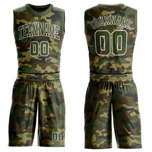 Camiseta de Baloncesto Sublimada Personalizada con Patrón de Camuflaje, Sin Mangas, Unisex, para Adultos, Secado Rápido, Absorbe la Humedad, 300g - Product Image 3