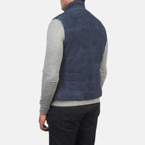 Gilet en daim 2026 – Meilleure vente, haute qualité, prix de gros abordable, bleu marine, coupe-vent, respirant, grande taille pour homme - Product Image 6
