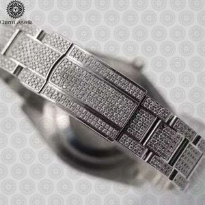Charm Jewells Montre de luxe en acier inoxydable, boîtier carré de 40 mm, cadran analogique, bracelet en acier inoxydable, mouvement mécanique pour homme, date automatique - Product Image 3