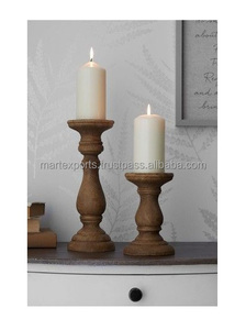 Bougeoir en bois biologique style branche décor de ferme rustique pilier de bûche naturel bougeoir accessoire en bois écologique idée cadeau - Product Image 2