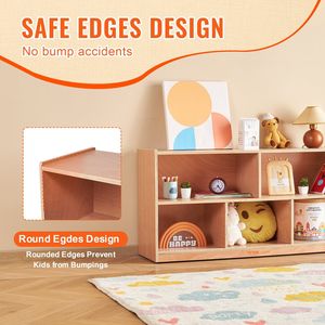 Armadietto Mobile con 5 Scomparti e 2 Ripiani per la Scuola, Mobiletto Contenitore per Bambini per l'Uso in Classe - Product Image 4