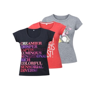 T-shirt à manches longues pour femmes, col rond, décontracté, imprimé avec des lettres, automne - Product Image 2
