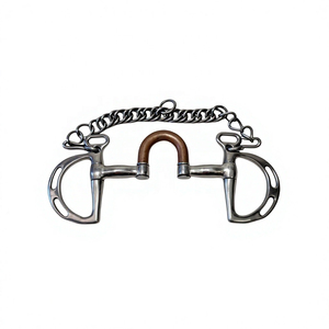 Bocados de Acero Inoxidable de Alta Calidad para Equitación, Bocados Españoles y Portugueses, Bocados de Corrección con Rodillo, Bocados de Perfil Bajo para Caballos, Tamaños Personalizados, Privados - Product Image 1