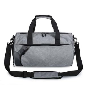 Red Sport <b>Duffel</b> <b>Bag</b> with Zipper Closure and Adjustable Shoulder Strap Polyester Eco-Friendly Lightweight for Shopping Use - Product Image 3