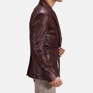 Latest Designs Men <b>Leather</b> <b>Blazer</b> <b>Jacket</b> Custom Logo/Color Breathable Comfortable Best Stuff High Quality <b>Leather</b> <b>Blazer</b> <b>Jacket</b> - Product Image 5