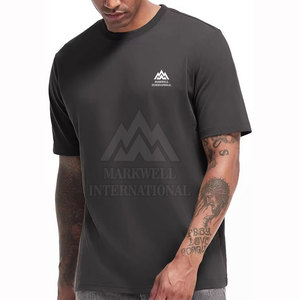 เสื้อยืดสมาร์ทฟิตสำหรับผู้ชาย แขนสั้น คอกลม สำหรับฤดูร้อน มีจำหน่าย - Product Image 4