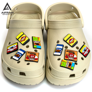 AIFRAN Vente en gros Breloques personnalisées 2D 3D en PVC pour chaussures, motif animal rouge, accessoires pour sabots et baskets, en vrac - Product Image 1