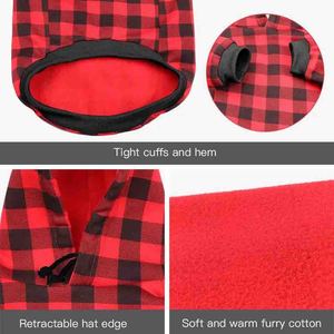 Sudadera con Capucha para Perro, Diseño Casual Otoñal con Bolsillo, Felpa de Alta Calidad, Color Rojo - Product Image 5