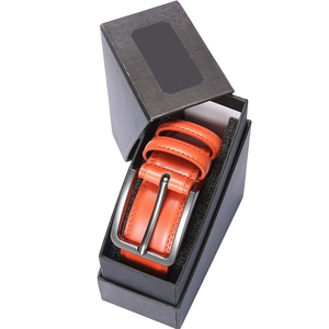 Ceintures en cuir de haute qualité pour hommes, dernier design, logo personnalisé imprimé, prix bas, boucle à ardillon. - Product Image 4