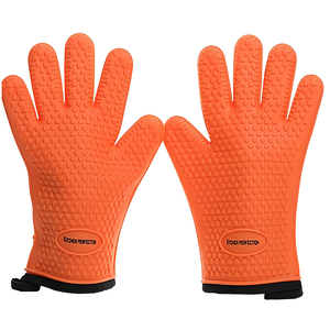Gants de four en silicone extrêmement résistants à la chaleur pour fumoir, grill, friteuse et barbecue, mitaines pour manipuler les aliments chauds, résistants à l'eau - Product Image 1