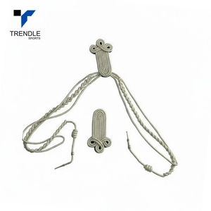 Cordón decorativo de alta calidad, tipo aiguillette, de alambre blanco, para uniforme. - Product Image 3