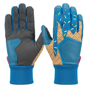 Premium Baseball Pitcher Right-Handed Batting Gloves <b>Full</b> Finger Leather Palm Breathable Non <b>Slip</b> Adjustable Wrist Strap Sports - Product Image 6