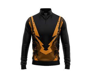 Custom Sublimation Quarter Zip <b>Jacket</b> for <b>Men</b> & Women Youth Sportswear Quick Dry Team <b>Pullover</b> - Product Image 5
