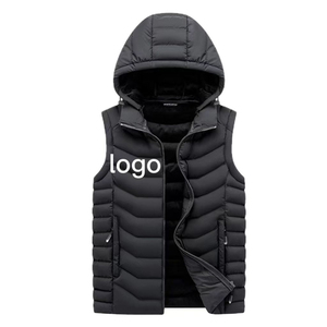 Gilet matelassé chaud pour homme sur mesure, 100% haute qualité, coupe-vent d'hiver pour homme, veste sans manches, gilet matelassé pour homme - Product Image 4