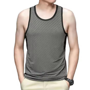 PASUXI Casual Quick Dry Moisture Wicking Fitness Wear Stringer Tank Top Men's Gym Workout <b>Singlet</b> Breathable <b>Running</b> Vest - Product Image 5