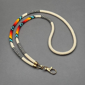 Lanière brodée de perles avec taille personnalisée, design portable, faite à la main, colorée, moderne, pour la rentrée scolaire et les fêtes - Product Image 2