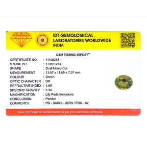 Natural Peridot Loose Gemstone 7.95 Carat for Fine Jewelry Making - Product Image 4