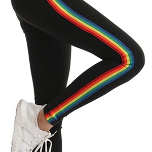 Leggings de sport/yoga taille haute sans couture en Spandex/Nylon avec poches froncées, couleur unie, séchage rapide, pour la gym, 220g - Product Image 6