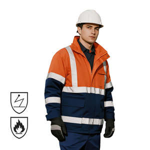 Ropa de Trabajo de Seguridad FR para Hombre, Certificada, Antiestática, Resistente al Fuego, Industrial, FRC, Protección Eléctrica Ocupacional, para Soldadura - Product Image 4