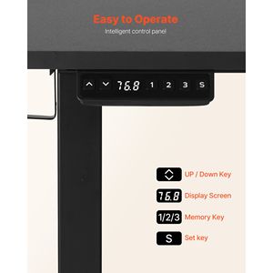 Scrivania da Gaming a L Regolabile Elettricamente per Carichi Pesanti con Doppio Gancio e Vassoio Tastiera, Tavolo Angolare per Computer - Product Image 6