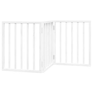 Barrière pliable pour chien en bois de peuplier, 3 panneaux, blanche, 59,1 pouces, enclos pour animaux de compagnie - Product Image 2