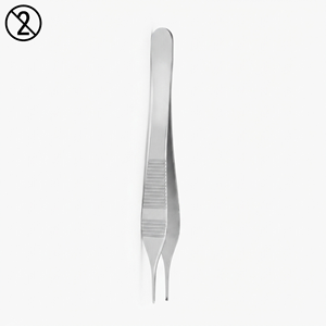 Pinzas para Tejidos Adson 1X2 con Dientes, Pinzas Quirúrgicas Oftálmicas de Acero Inoxidable Delicado, Instrumento Médico de Precisión para Ojos - Product Image 6